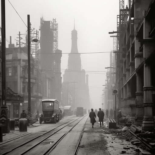 תמונה חדה בשחור-לבן של ברלין בשנות ה-20, רקע לסדרה