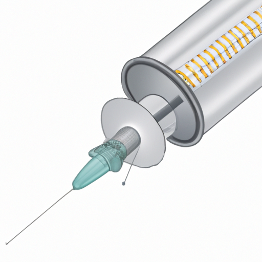 An illustration showing the mechanism of a needleless injection